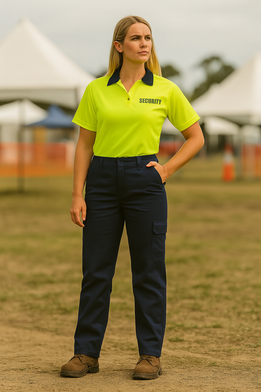 Ladies Multi Pocket Stretch Twill Pant - Navy / W(06) - WORKWEAR