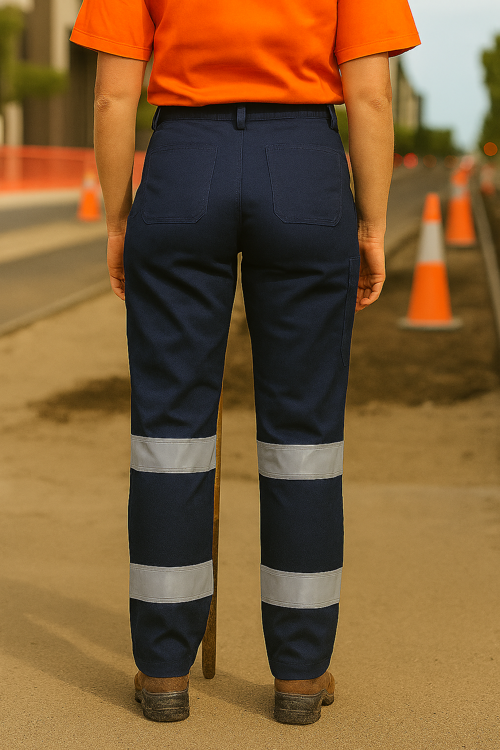 Ladies Multi Pocket Stretch Twill Pant - WORKWEAR