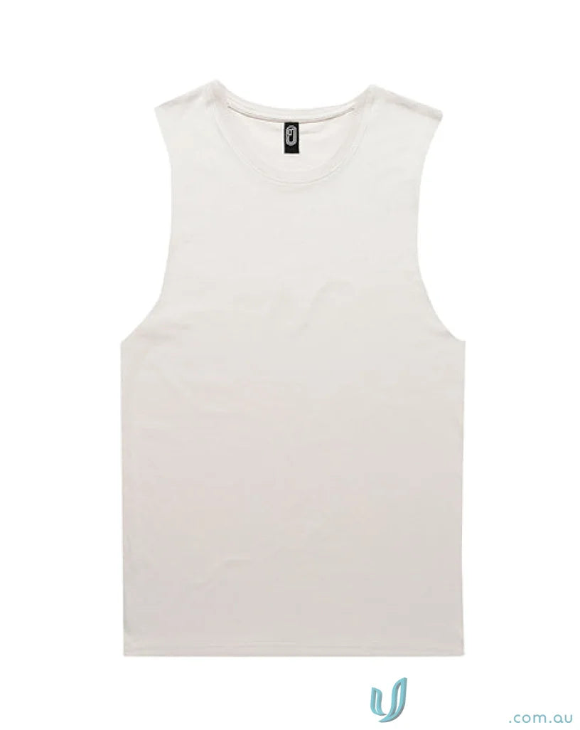 White Ladies Muscle Tank top with crew neck, perfect to measure your size and length