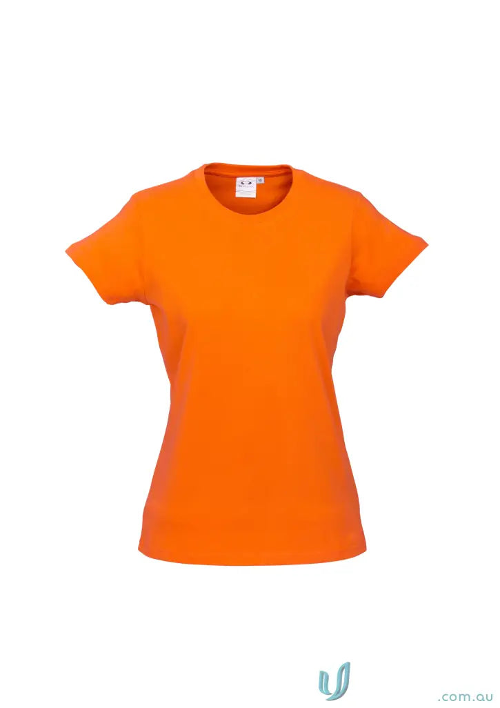 Ladies ice short orange short sleeve tee from t10022 Biz Collection, comfy fit