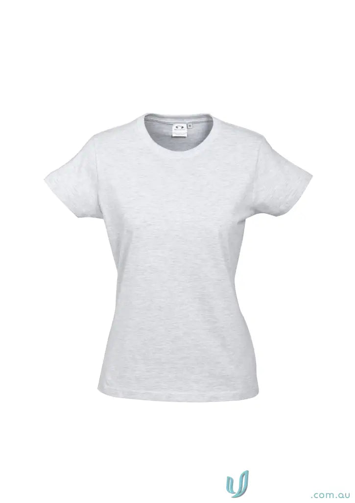 Plain white Ladies Newport Tee ice short sleeve tee from t10022 Biz Collection for ladies ice short