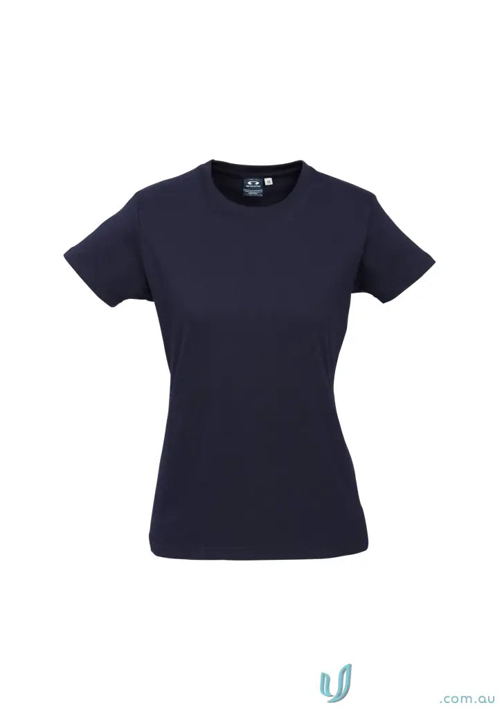 Dark blue Ladies Newport Tee from t10022 Biz Collection, ice short sleeve tee for ladies