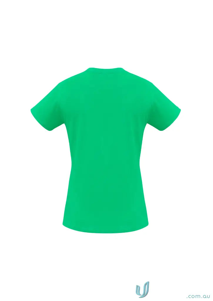 Ladies Newport Tee in green from t10022 biz collection, ice short sleeve tee for ladies