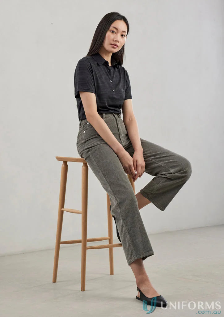 Ladies Orbit Polo in green with certified recycled polyester, part of Biz Collection Ladies