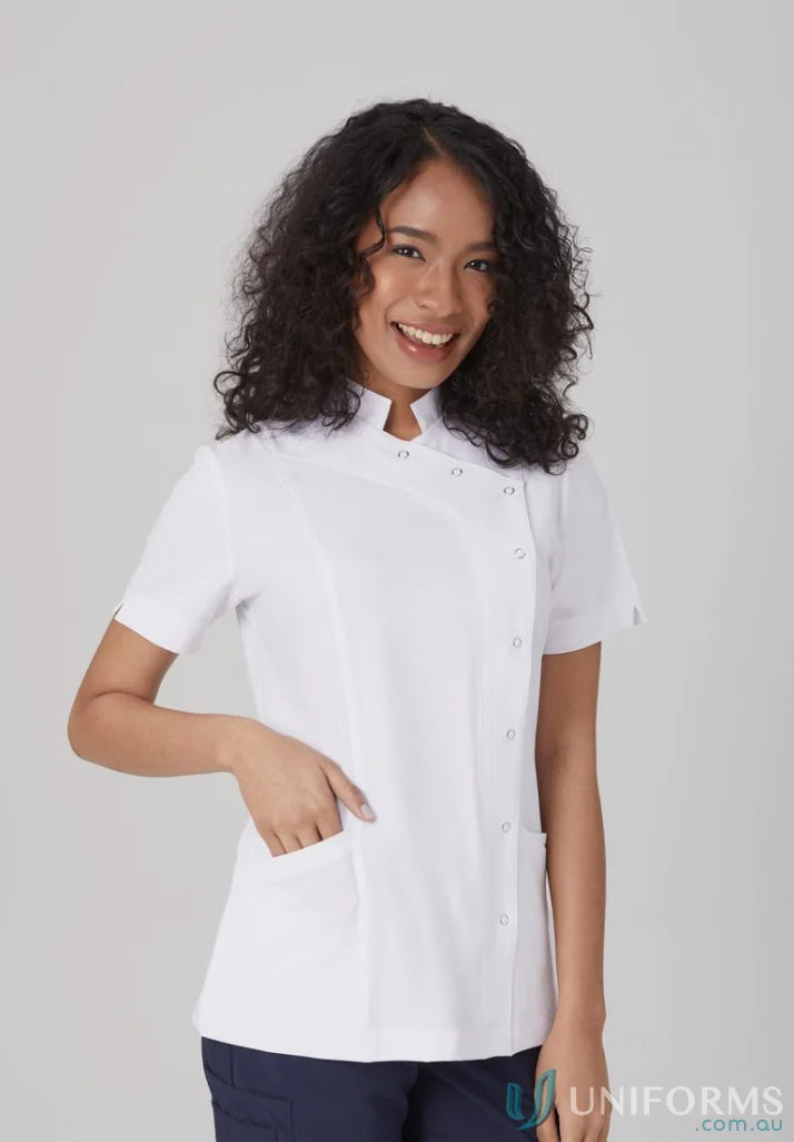 White medical tunic for ladies pharmacy dental and medical reception roles - CA22T Pharmacy