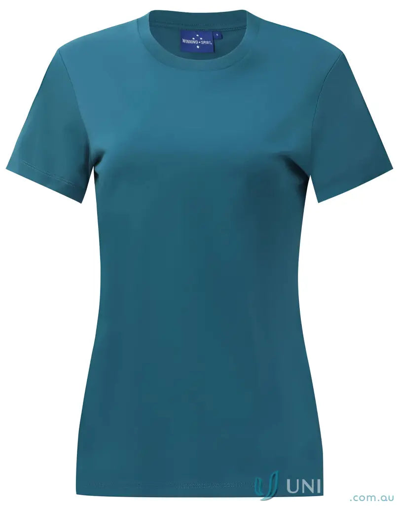 Teal short-sleeved Ladies Premium Mornington T-Shirt showcasing Winning Spirit Ladies style