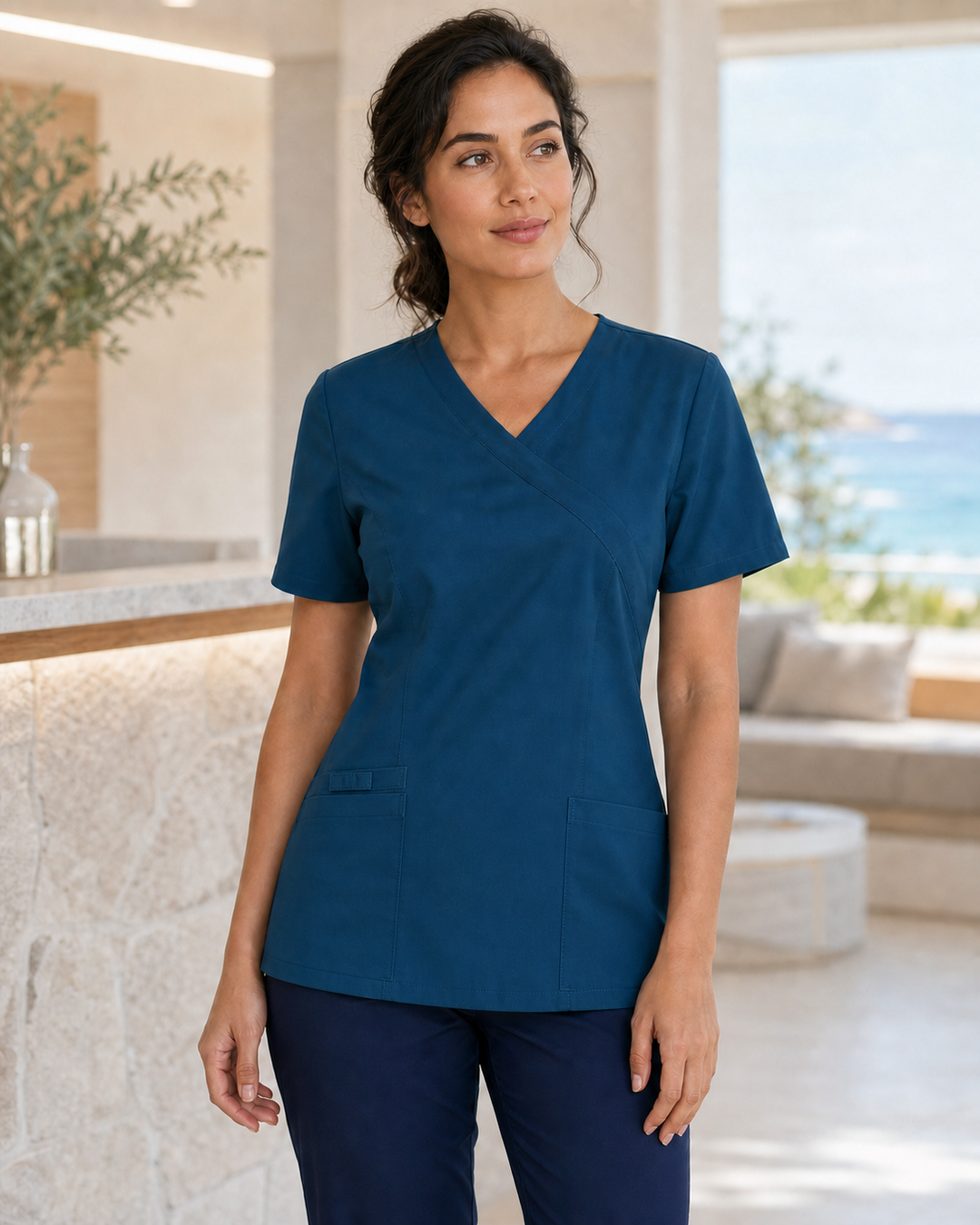 Ladies Scrub Top