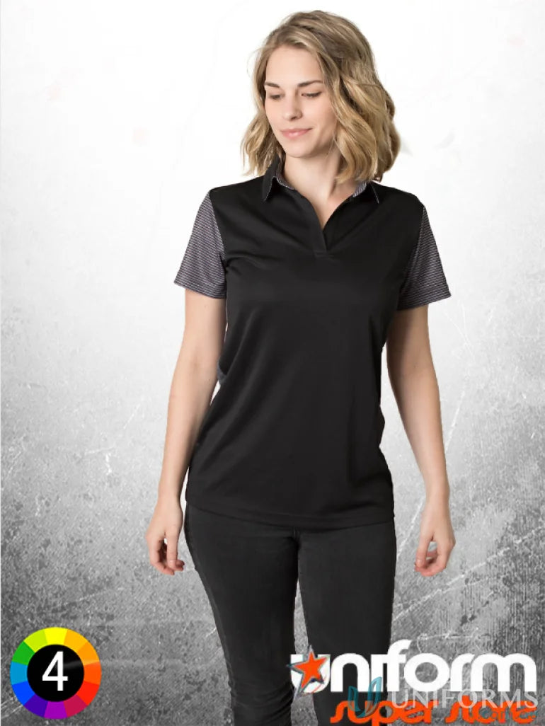 Ladies Soft Touch Contrast Polo with aegis microbe shield and cooldry moisture management