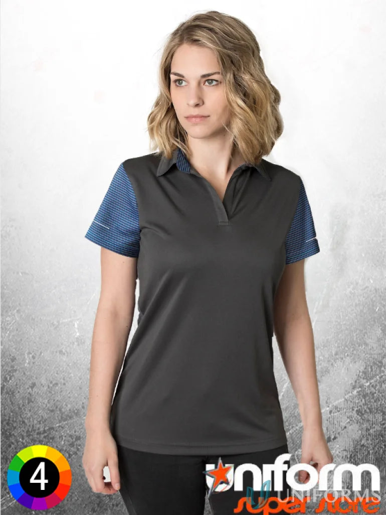 Ladies Soft Touch Contrast Polo with cooldry moisture management and aegis microbe shield