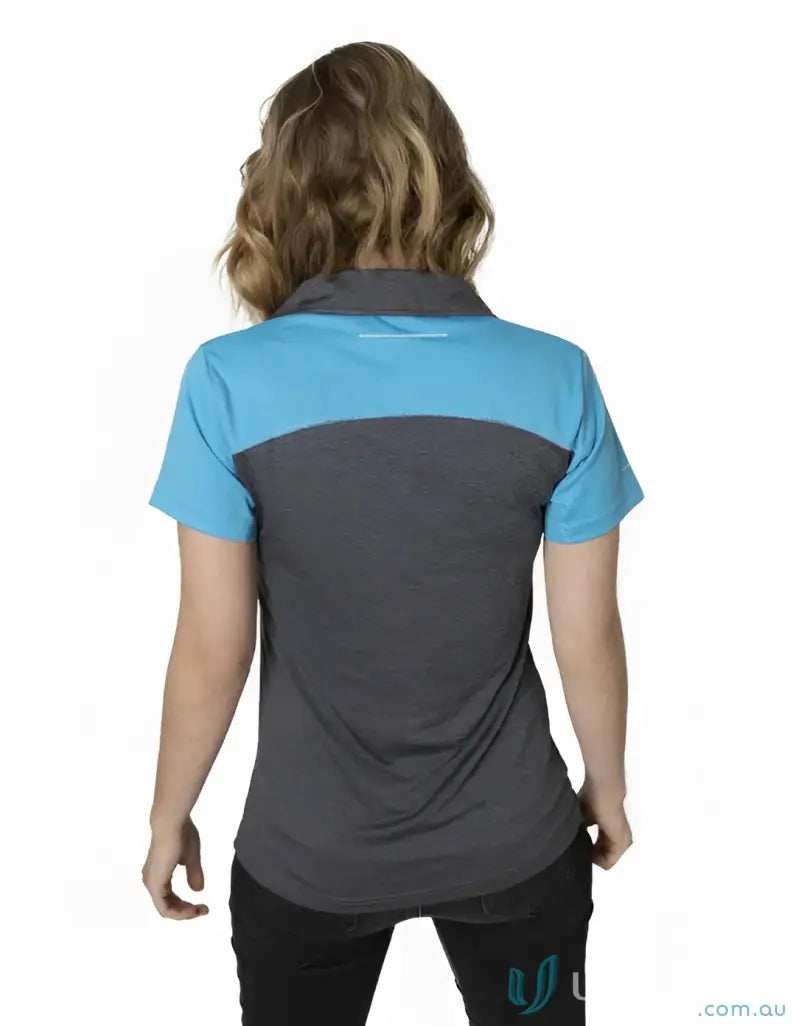 Ladies Soft Touch Shoulder Polo with cooldry moisture management and stylish shoulder panels