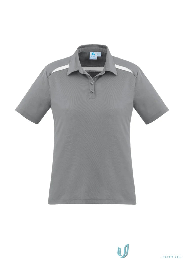 Gray short-sleeved polo shirt from Ladies Sonar Polo in Biz Collection LadiesFeeling fresh style