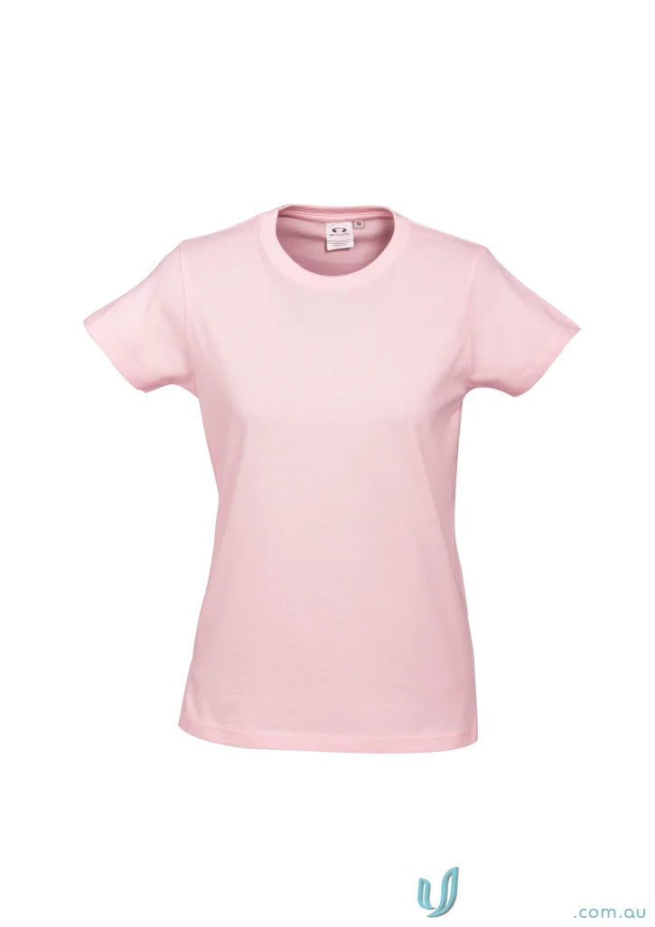 Light pink Ladies Southport Tee from t10022 Biz Collection, ice short sleeve tee for ladies