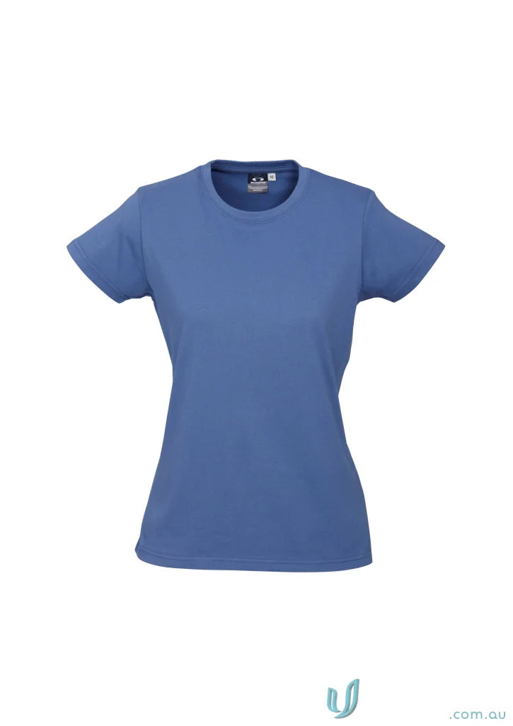 Light blue Ladies Southport Tee ice short sleeve tee from t10022 biz collection for ladies