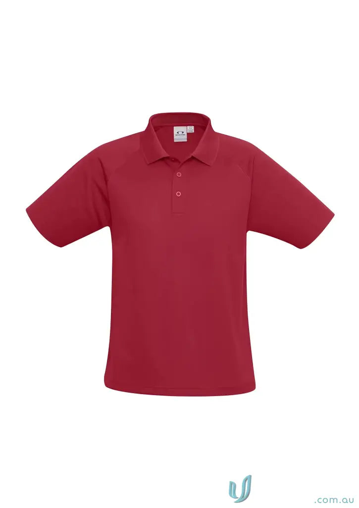 Red short-sleeved ladies sprint polo from P300LS Biz Collection with tailored fit
