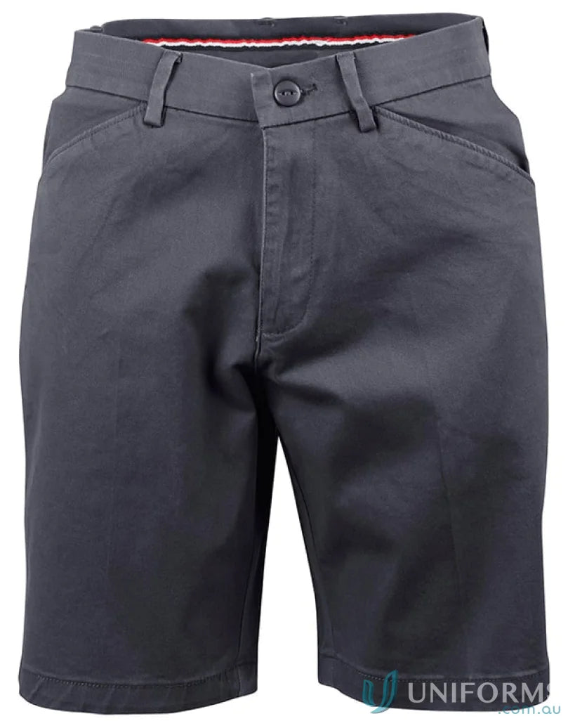 Gray casual ladies stretch slimfit Boston Shorts for a chic summer look M9391 ladies stretch