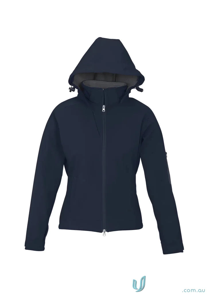 Navy blue women’s summit jacket in biz tech™ material, perfect for style and performance