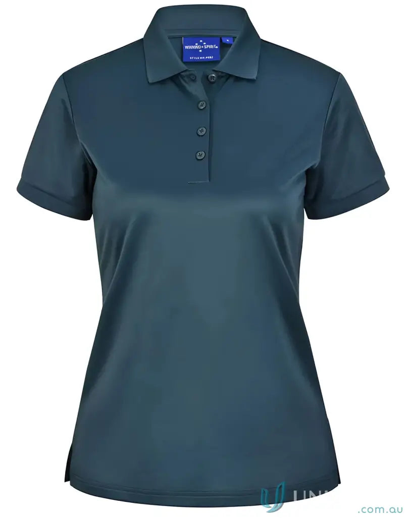 Dark teal ladies corporate polo shirt from the Sustainable Ladies Corporate Polo collection