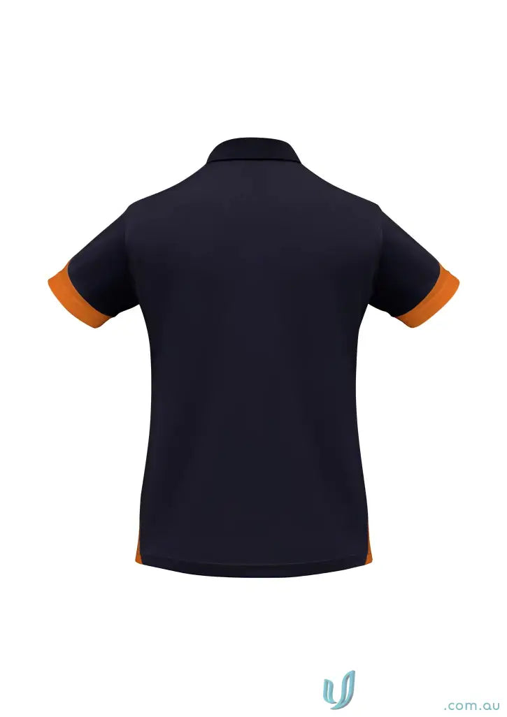 Ladies Talon Polo in navy and orange perfect blend of biz cool™ style