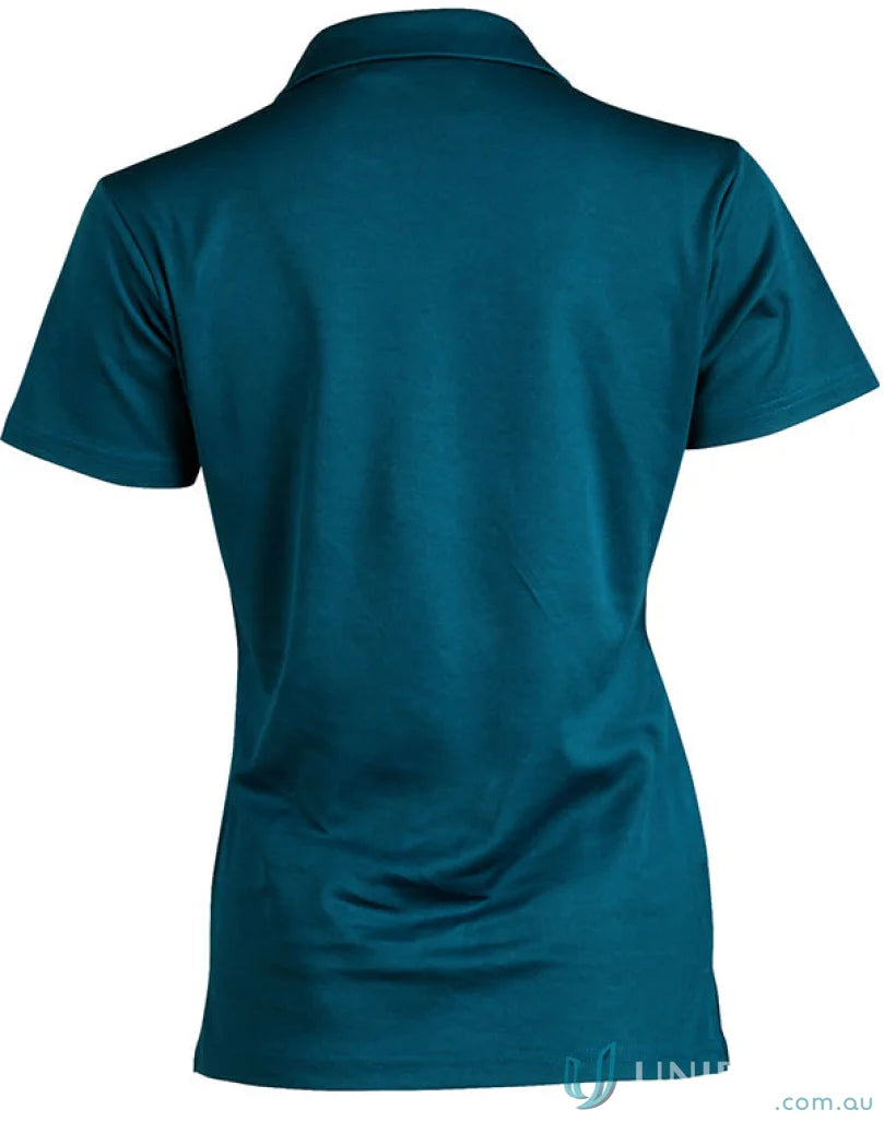Ladies Victory Truedry teal polo shirt made with cooldry polyester for comfy style