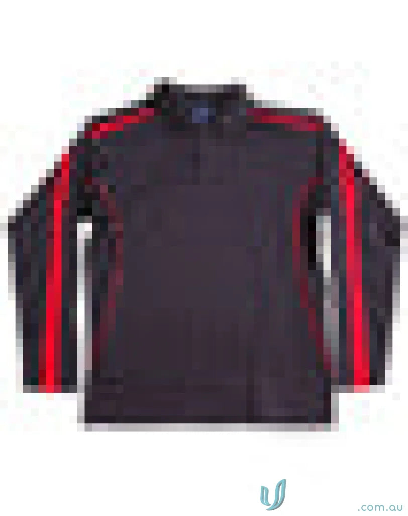 Black long-sleeved sleeve polo PS69 with red stripes from Legend Air L/S Polo, true dry fashion