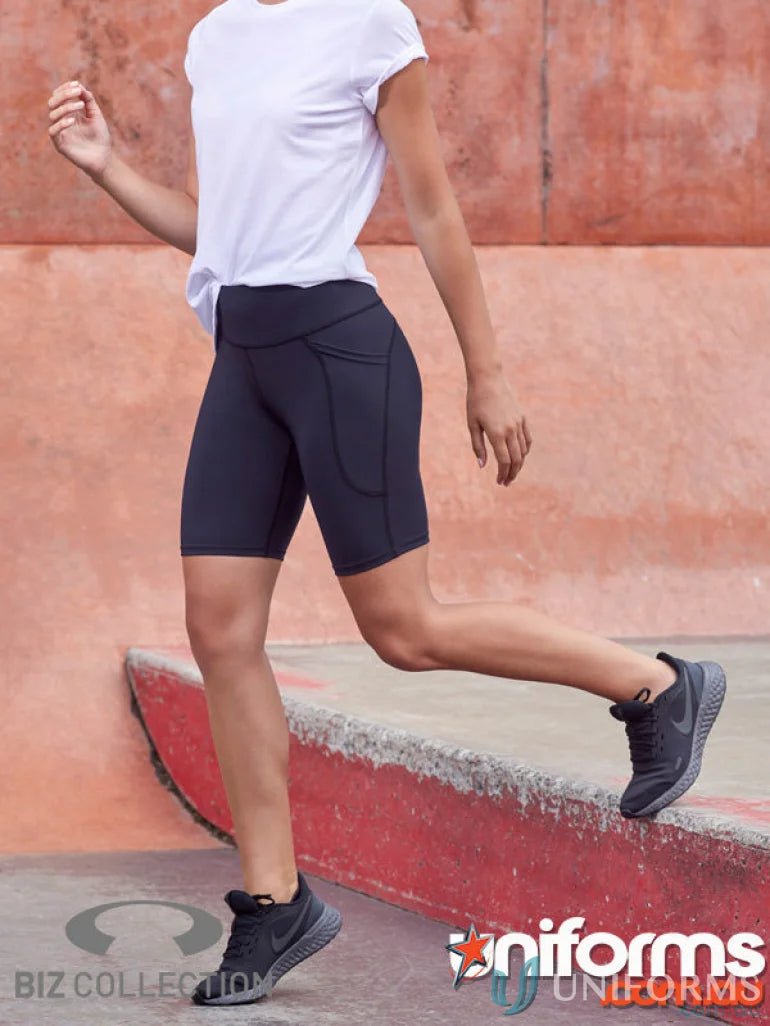 Luna Bike Short by Active Industries, comfy black athletic shorts for women