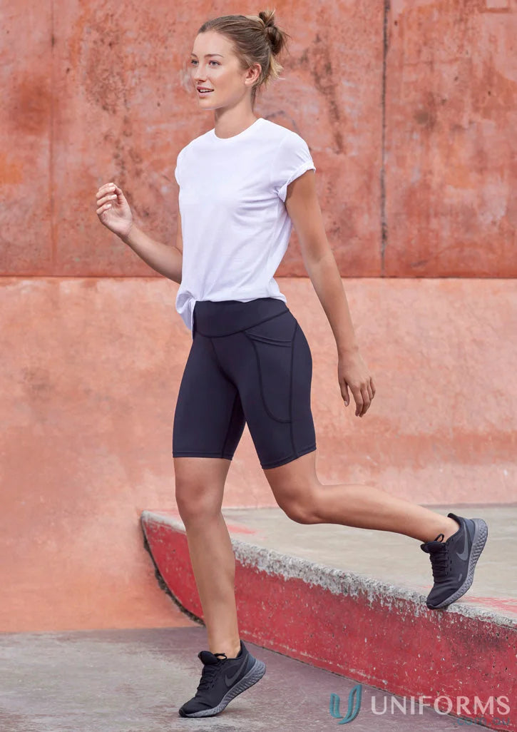 Woman in athletic wear wearing Luna Bike Short from Luna Bike by Active Industries