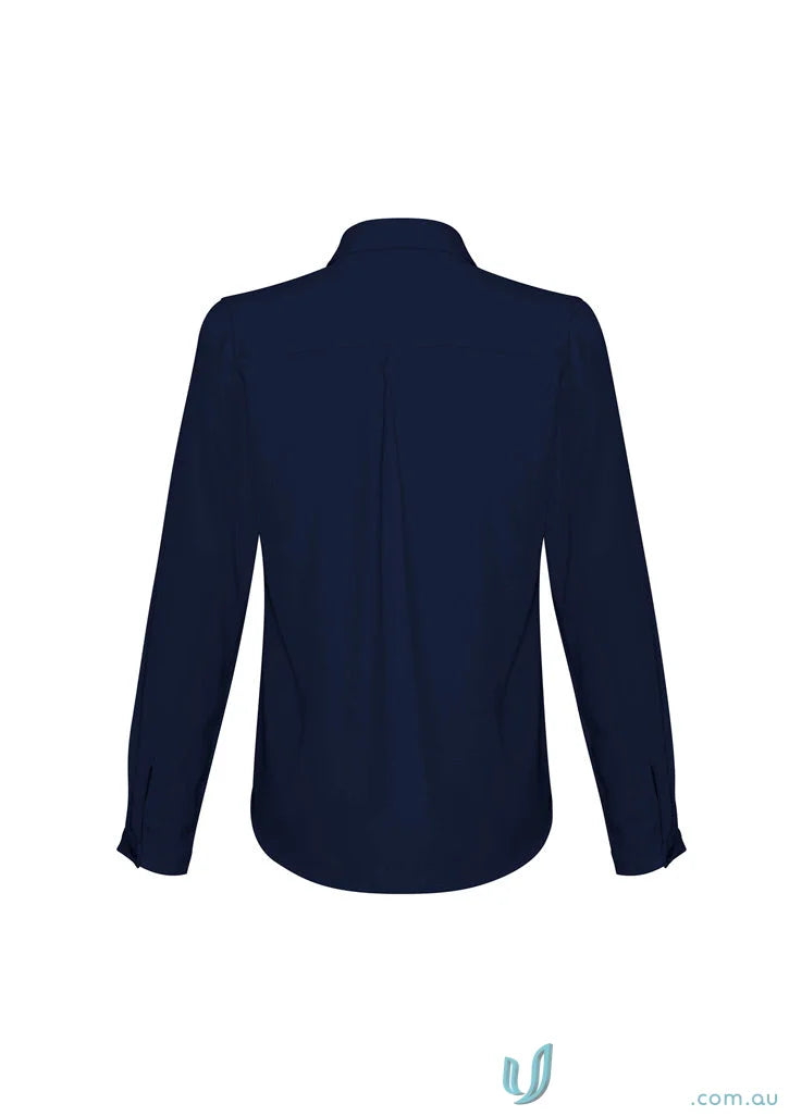 Navy blue madison long sleeve blouse s626ll from Biz Collection Madison