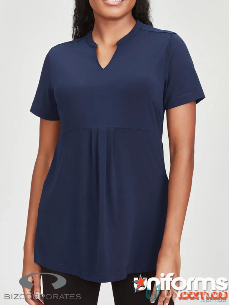 Navy blue Mali stretch tunic jersey T-top perfect for casual wear