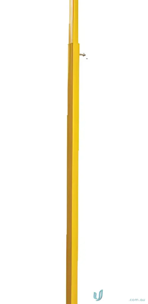 Yellow metal maxisafe adjustable lead stand post for easy pet restraint use