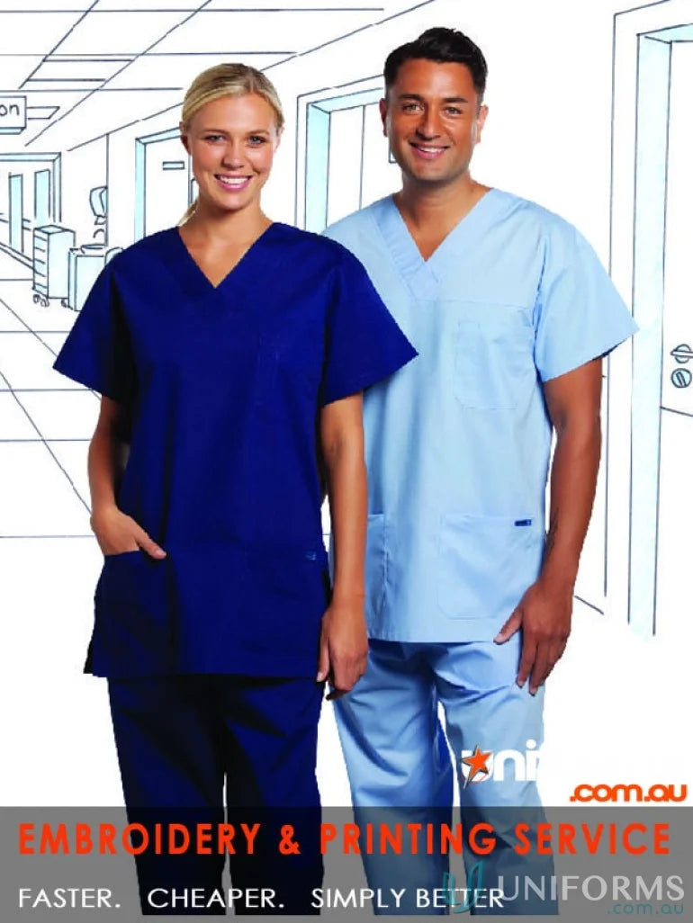 Medi8 Unisex Scrub Top for staying comfortable and reducing stress points