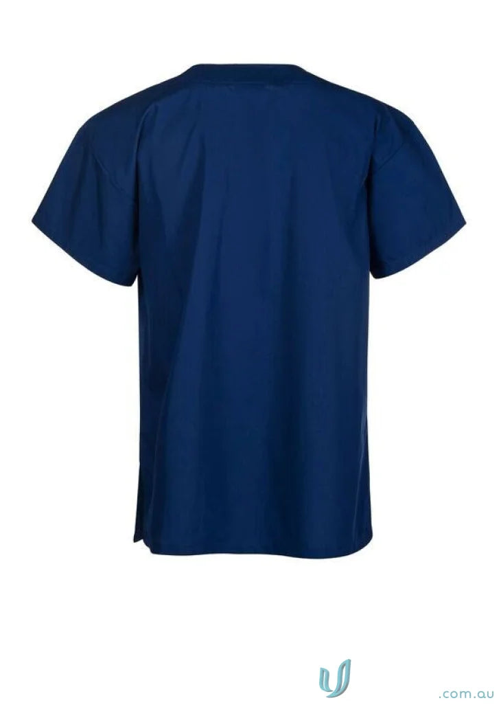 Navy blue Medi8 Unisex Scrub Top designed to keep you stay comfortable at stress points