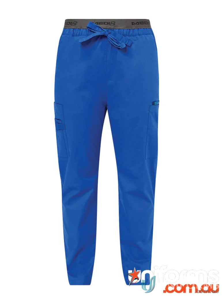 Blue medi8 unisex stretch scrub pant perfect for comfortable scrub pants wear