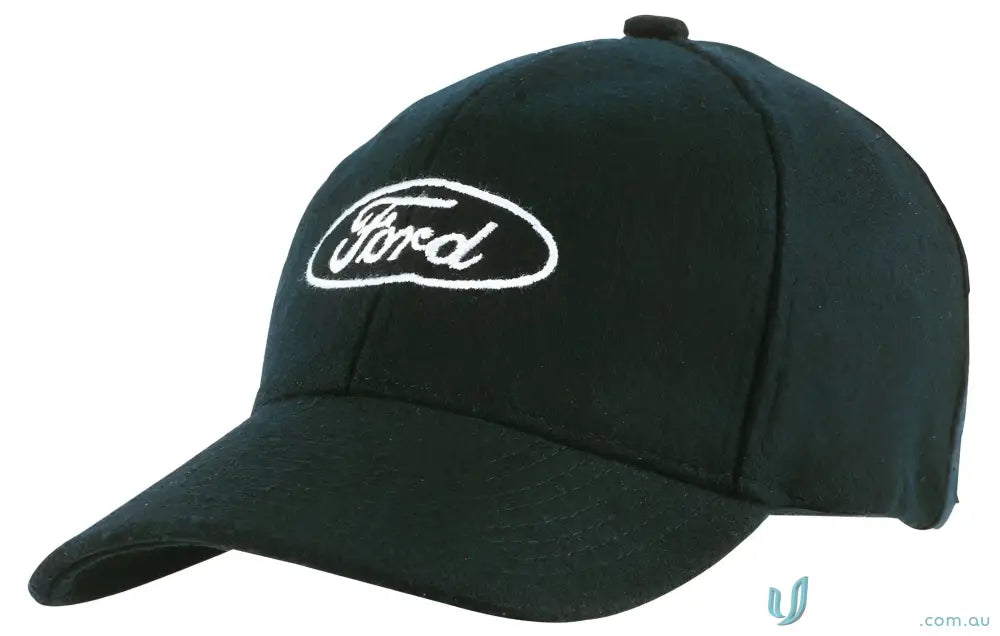Dark baseball cap with Ford logo, perfect for high stock inch wide centimeter imprint style