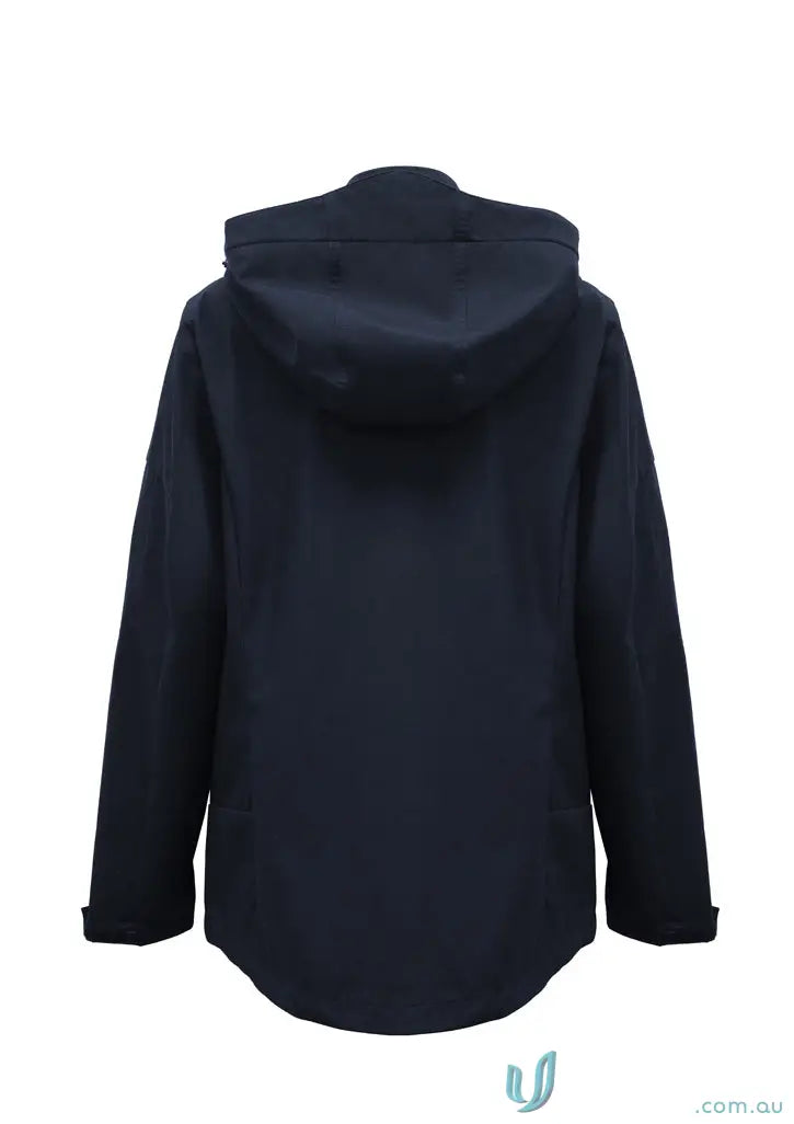 Mens Atlas Jacket with waterproof membrane and hood for outdoor guides in navy blue