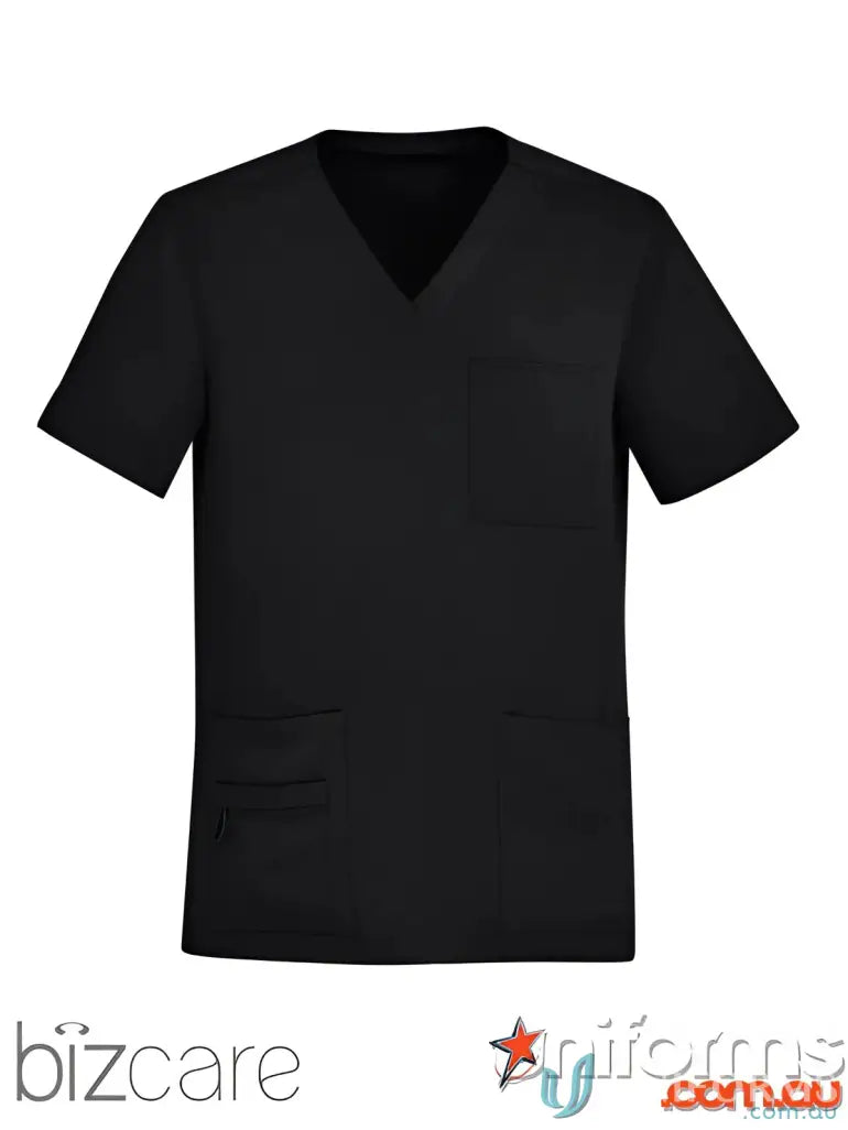 Black Mens Avery V-Neck Scrub Top CST945MS from Biz Care Men’s collection