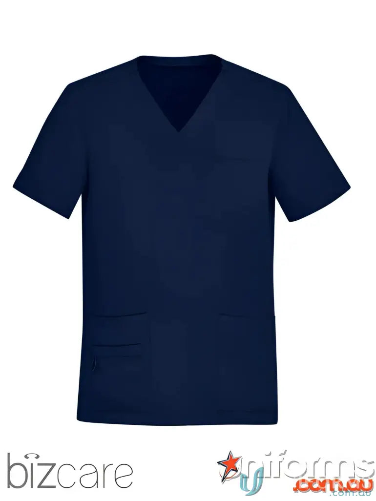 Navy blue Avery V-Neck Scrub Top CST945MS for Biz Care Men’s Medical Professionals