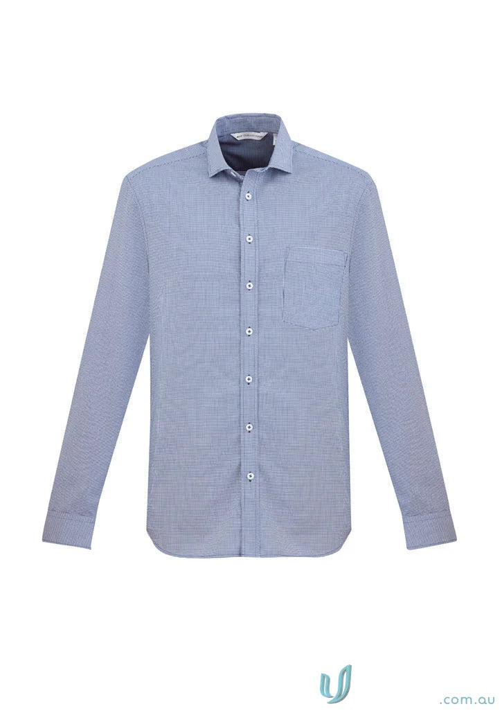 Light blue Jagger LS Shirt made from easy-care fabric from Biz Collection