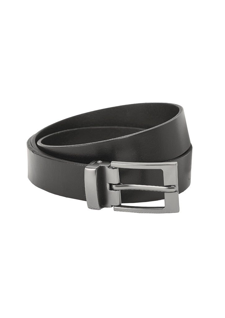 Mens Leather Belt - Black / Customizable - belt