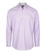 Men's Contemporary Fit Oxford Check Long Sleeve Shirt - Easy Iron, Cotton-Rich
