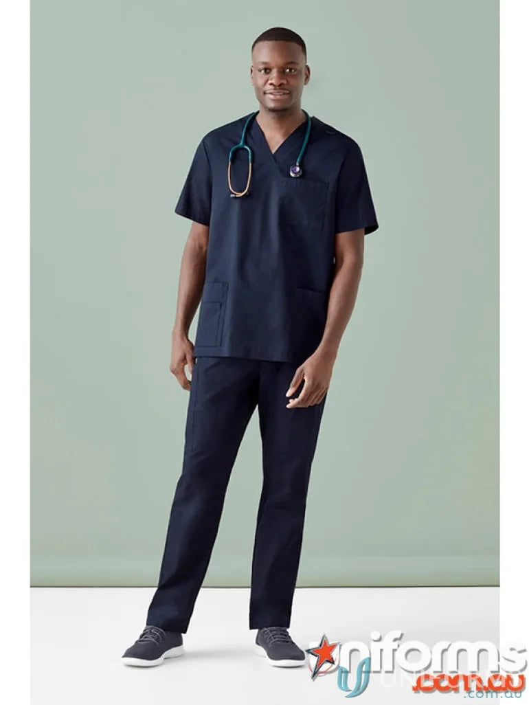 Men’s Tokyo Scrub Pant in navy blue with antibacterial treatment for all-day freshness