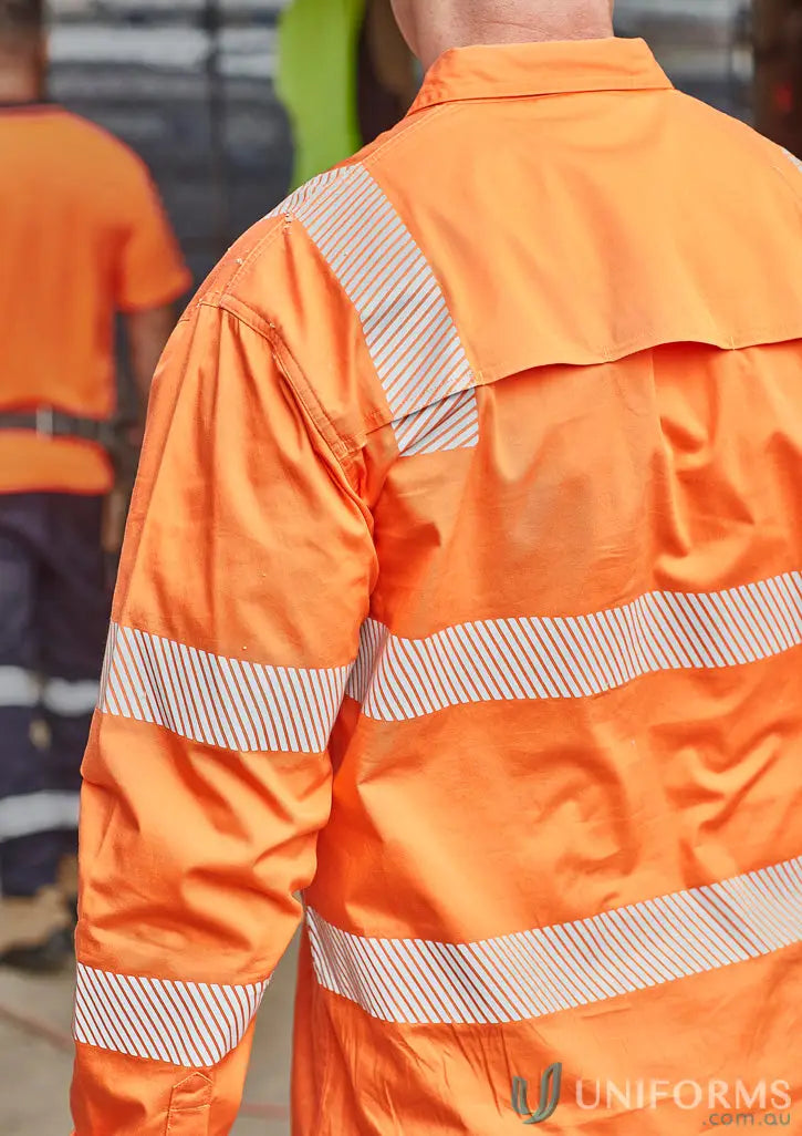 Mens VIC Rail Shirt with segmented reflective tape for all-day comfort and visibility