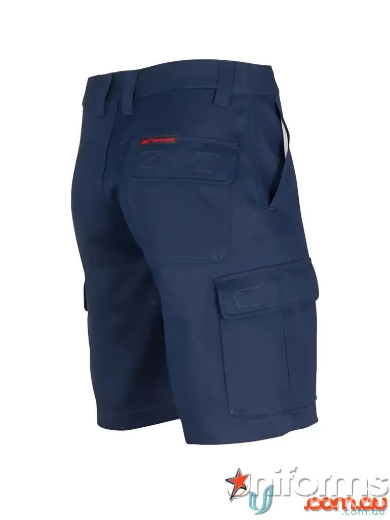Navy blue cotton cargo shorts with a perfect balance of style and comfort