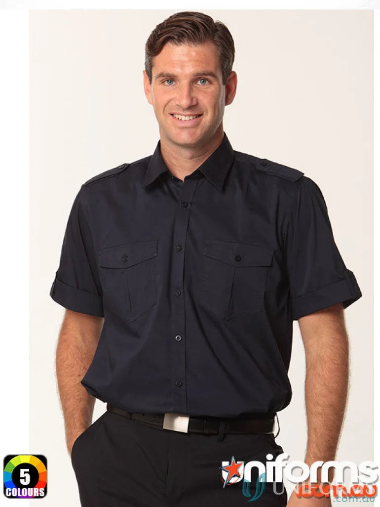 Navy short-sleeved military shirt M7911 Men’s Short Benchmark SS Military style