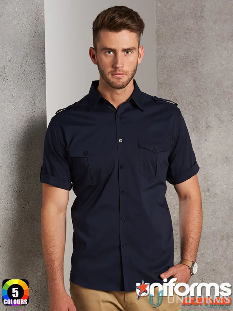 Navy short-sleeved Military SS Shirt m7911 men’s short benchmark SS military style