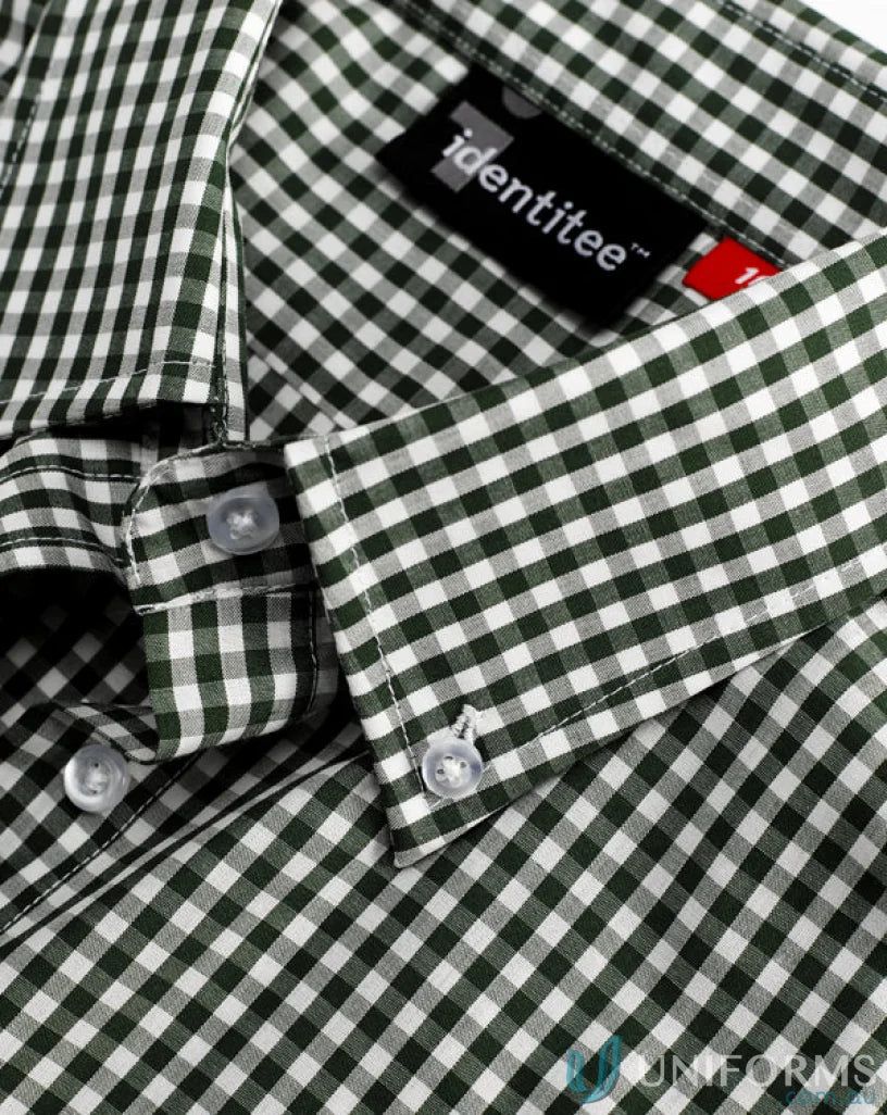 Miller Gingham Check LS Shirt featuring a stylish long sleeve gingham check pattern