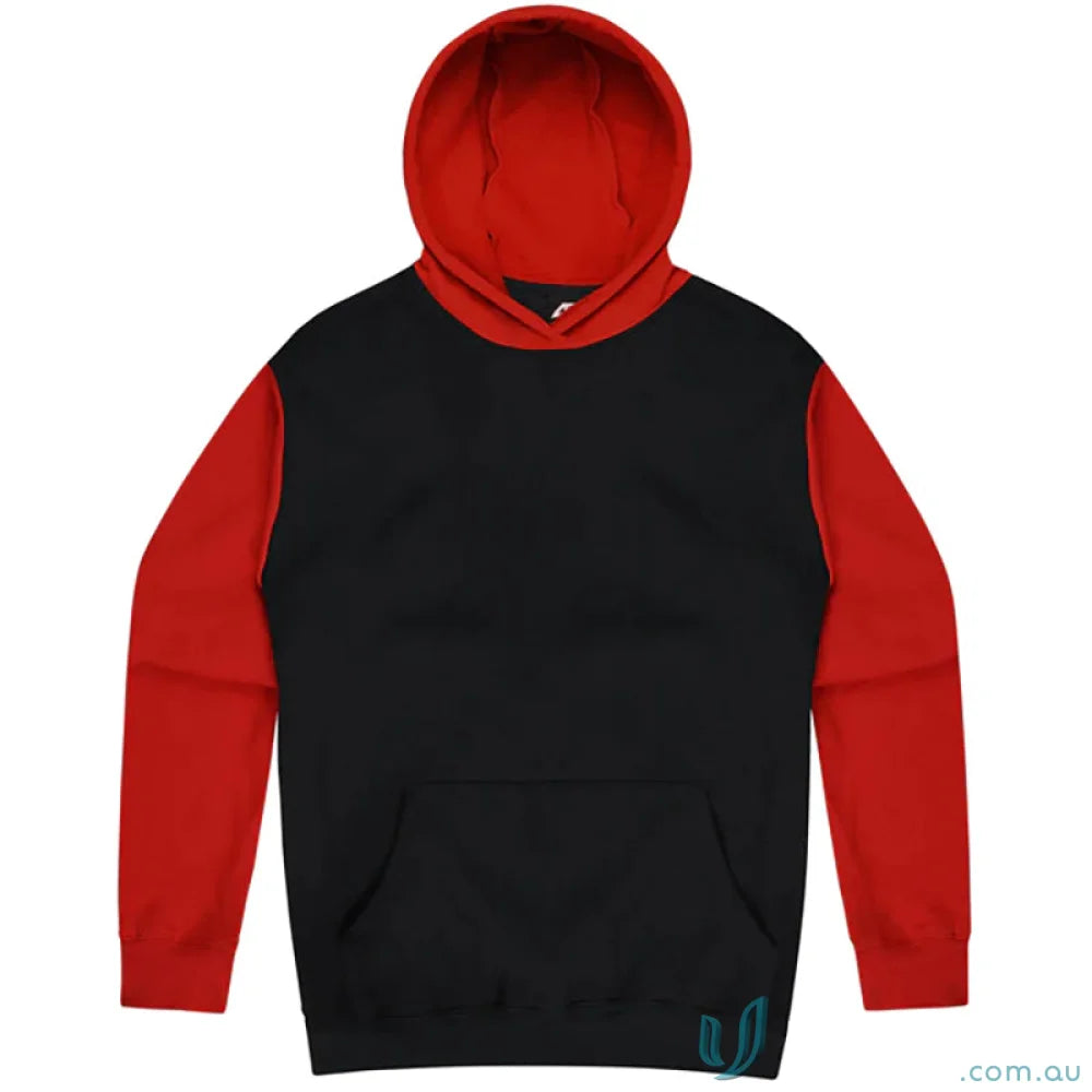Monash Hoodie black and red hooded sweatshirt for 7XL uniforms or workwear needs