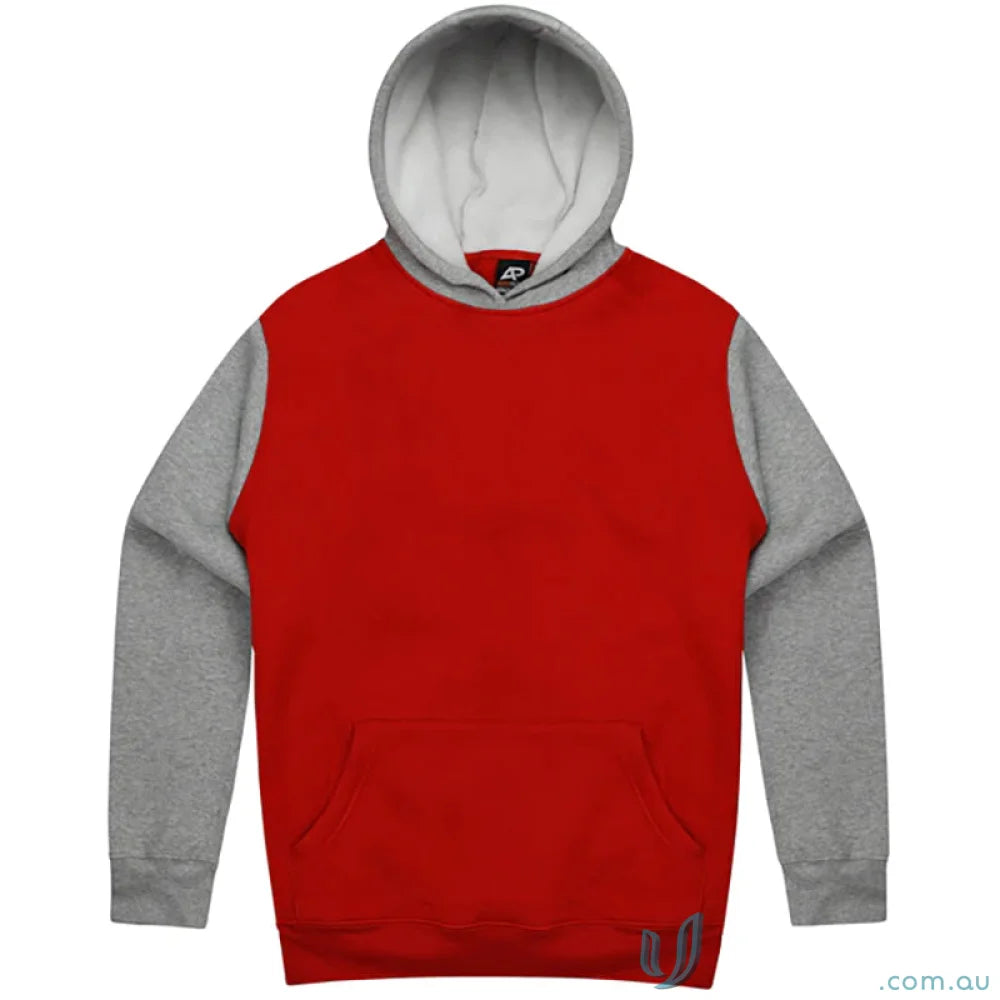 Monash Hoodie 7XL red and gray hooded sweatshirt perfect for uniforms and workwear