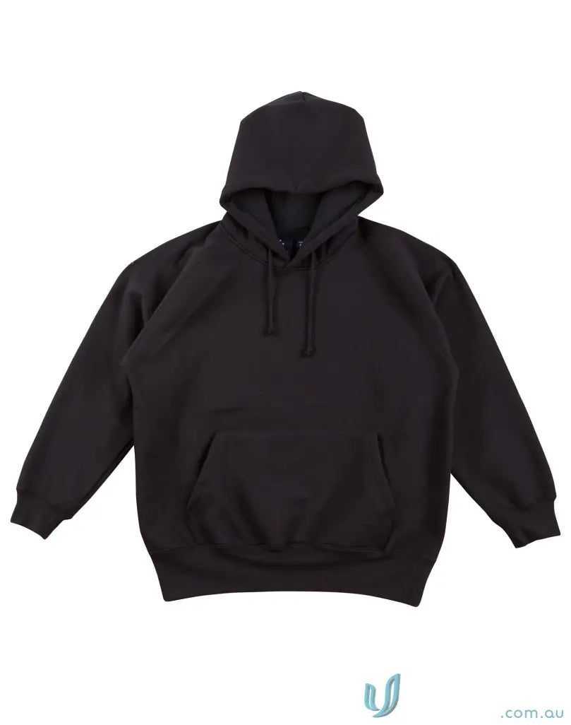 Black hoodie from MOQ250 Printed Youth Hoodie, perfect for uniforms and workwear