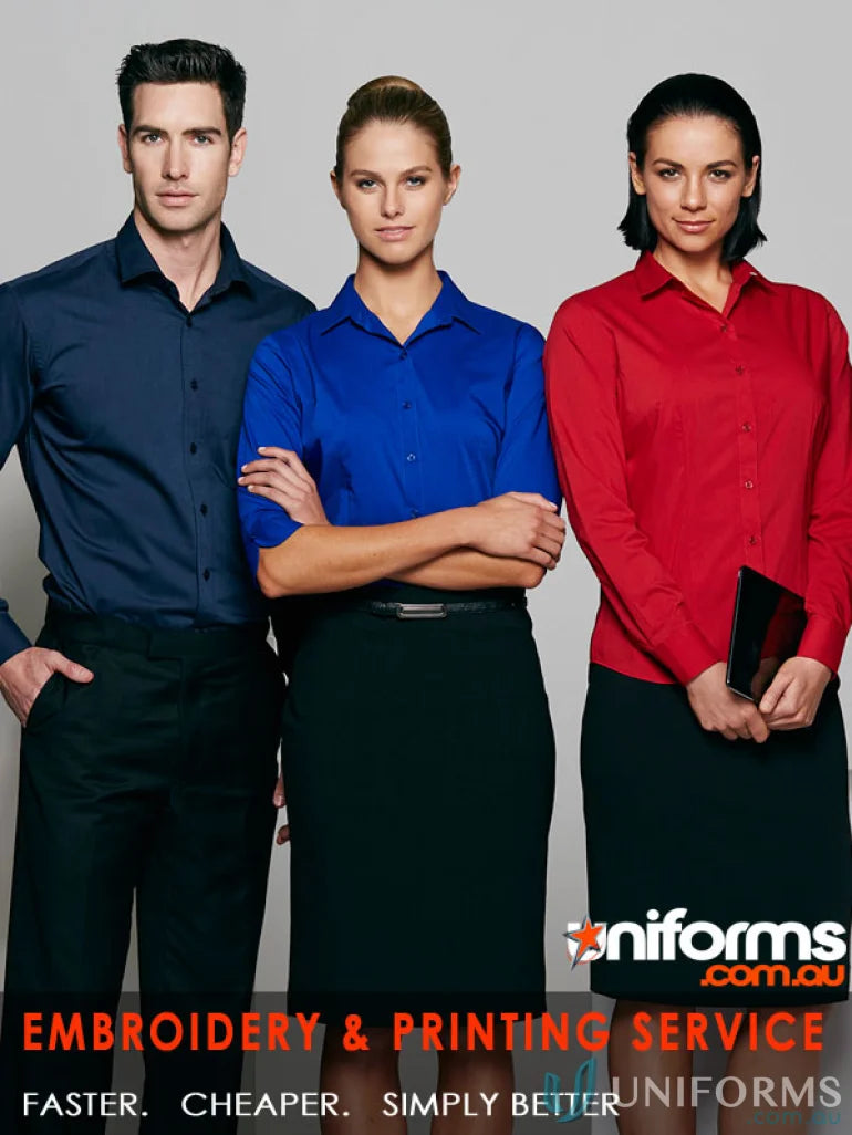 Mosman LS Shirt with uniform advertisement 1903l perfect for casual style