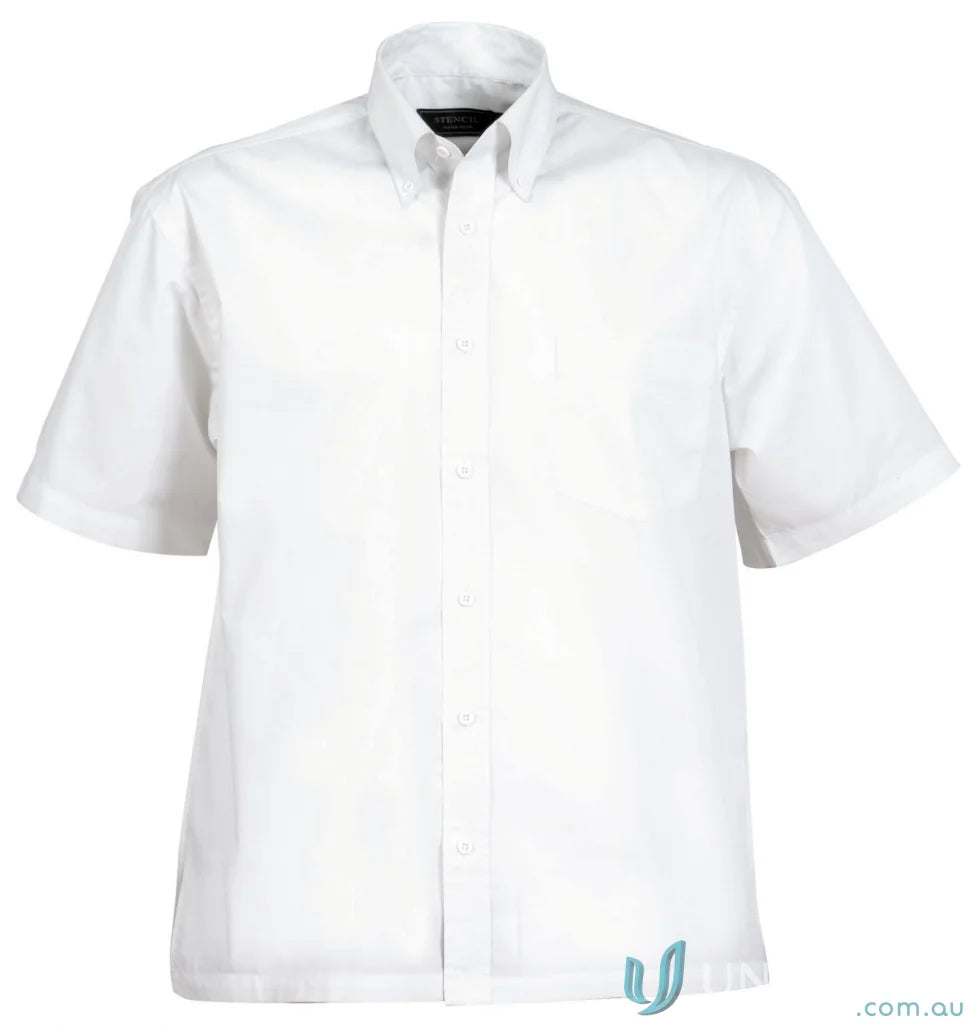 White short-sleeved nano professional shirt for a sleek look